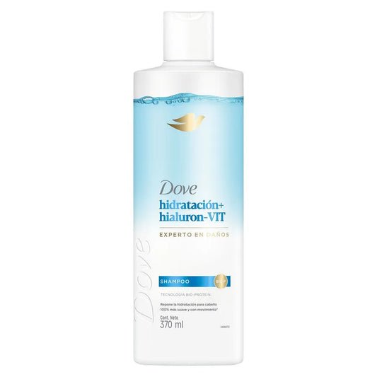 Shampoo Dove Hidratación + Ácido Hialurónico y Vitamina 370 ml