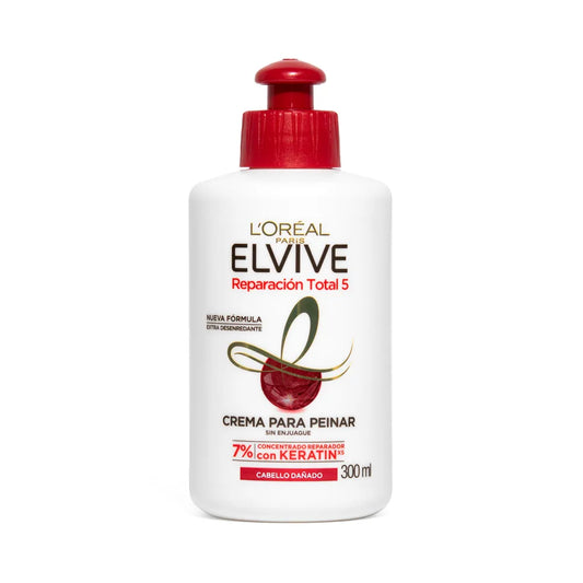 Crema para Peinar ElviveReparación total 5 300 ml