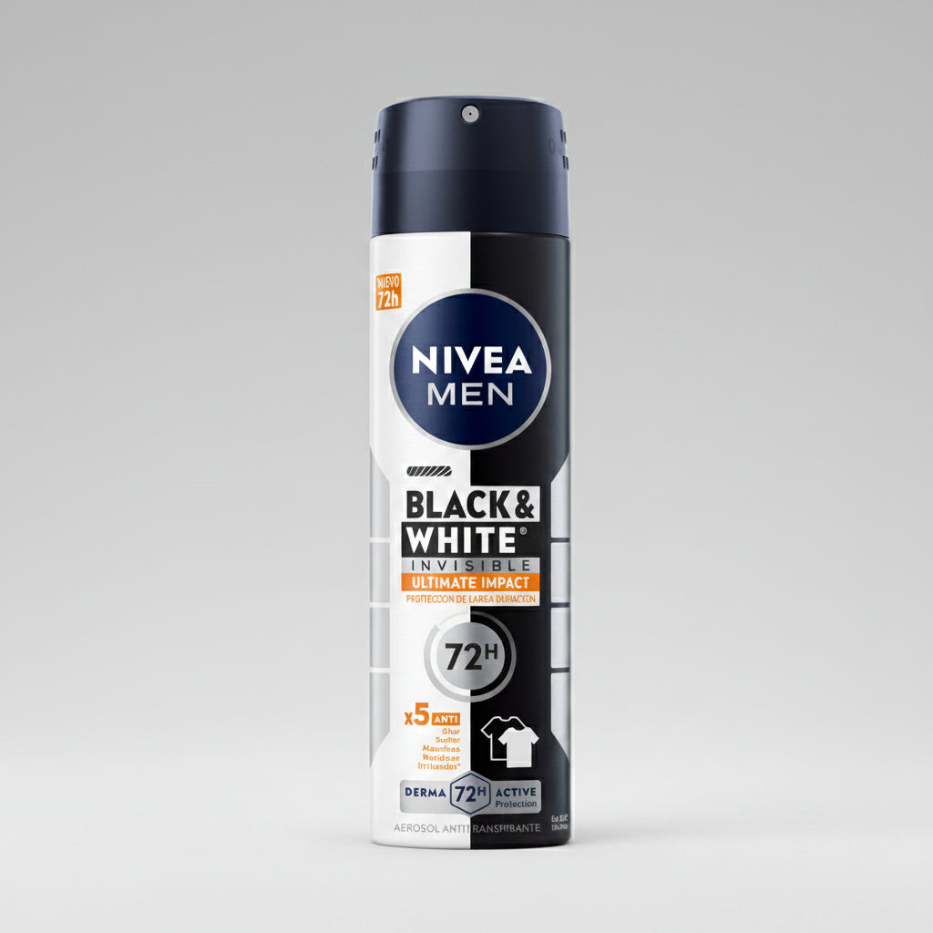 Desodorante Nivea Black & WhiteSpray Hombre 150 ml