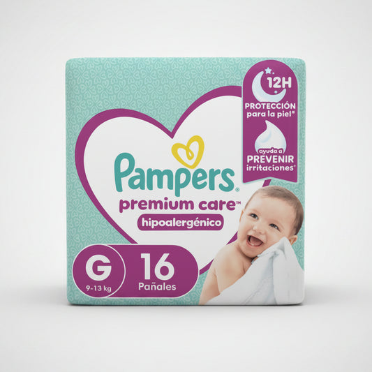 Pañal Pampers tamaño G 16 unidades