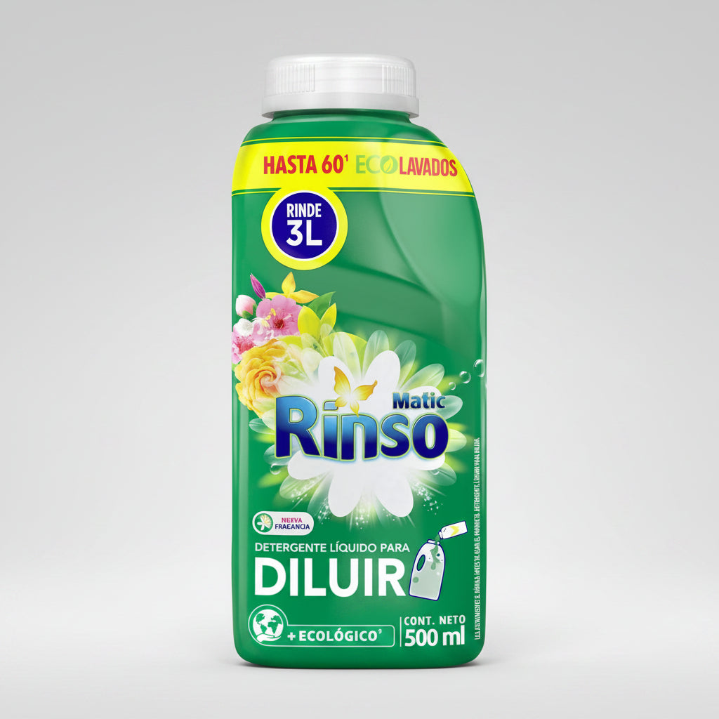 Detergente Liquido Rinso Para Diluir 500ml