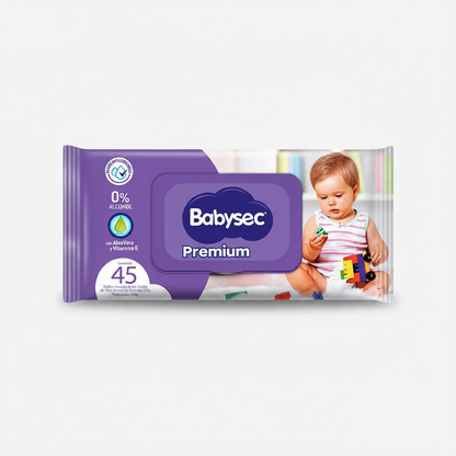 Toallitas Húmedas Babysec 45 Unidades