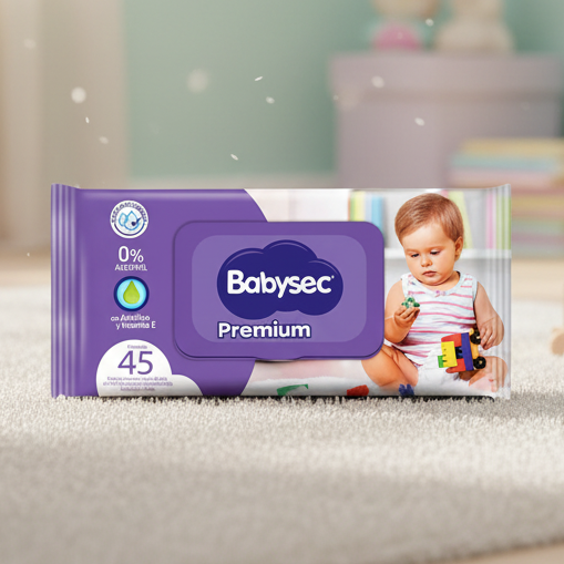 Toallitas Húmedas Babysec 45 Unidades