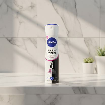 Desodorante Nivea spray Black & White Clear