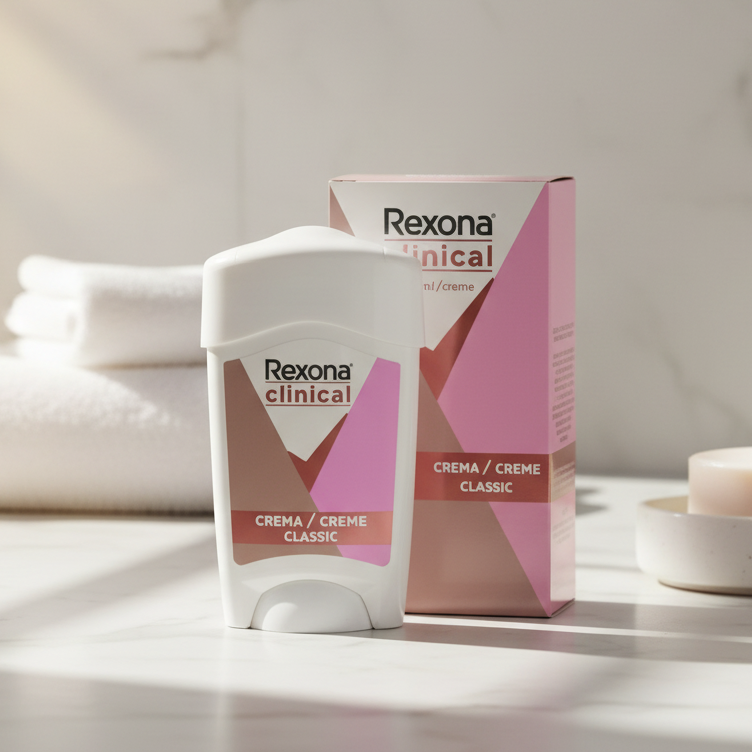Desodorante Clinical Femenino Classic Crema En Barra 48 grs
