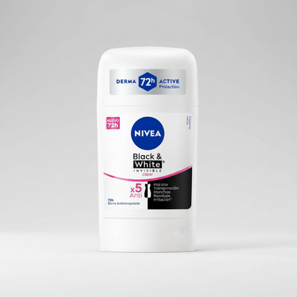 Desodorante Nivea Barra Black & White Clear  50g