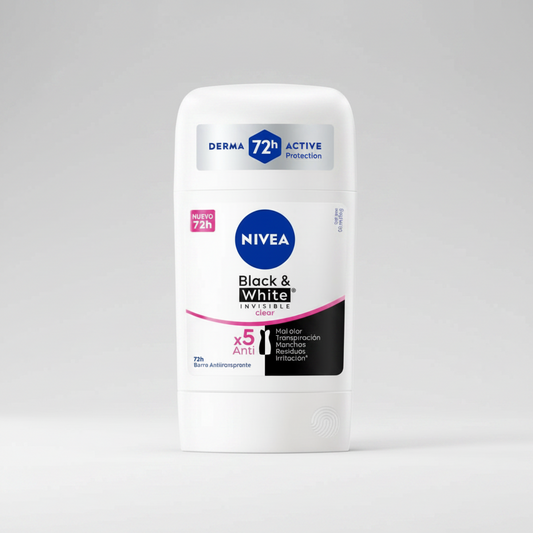 Desodorante Nivea Barra Black & White Clear  50g