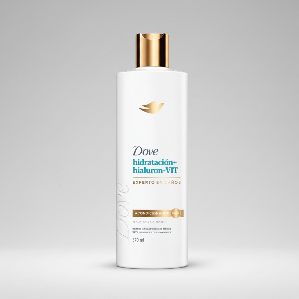 Bálsamo Dove Hidratación + Ácido Hialurónico y Vitamina 370 ml