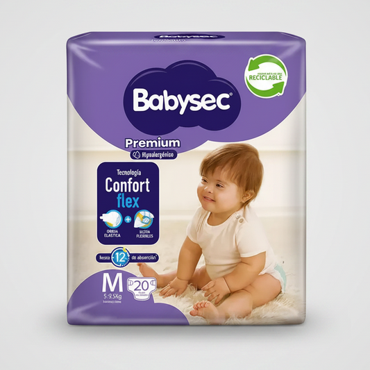 Pañal Babysec tamaño M 20 unidades