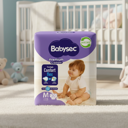 Pañal Babysec tamaño M 20 unidades