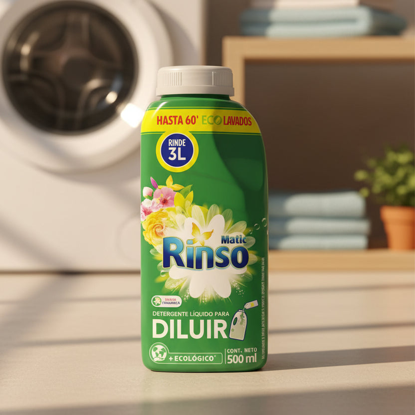 Detergente Liquido Rinso Para Diluir 500ml