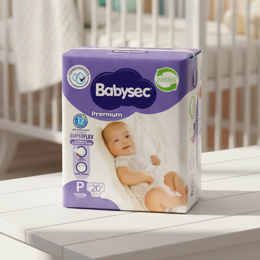 Pañal Babysec tamaño P 20 unidades