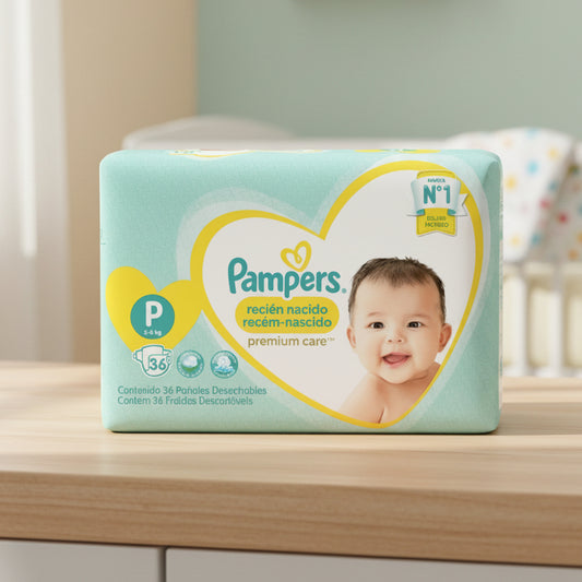Pañal Pampers tamaño P 35 unidades
