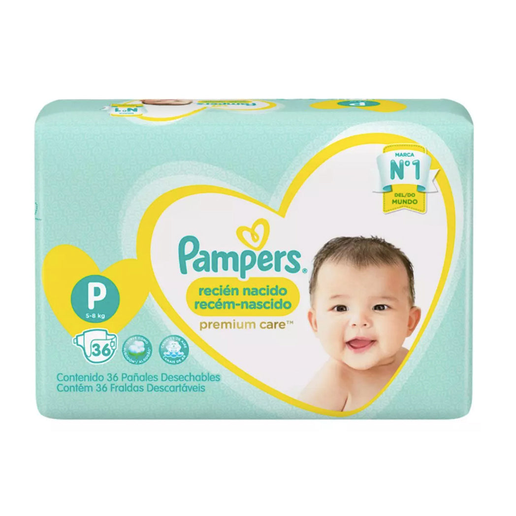 Pañal Pampers tamaño P 35 unidades