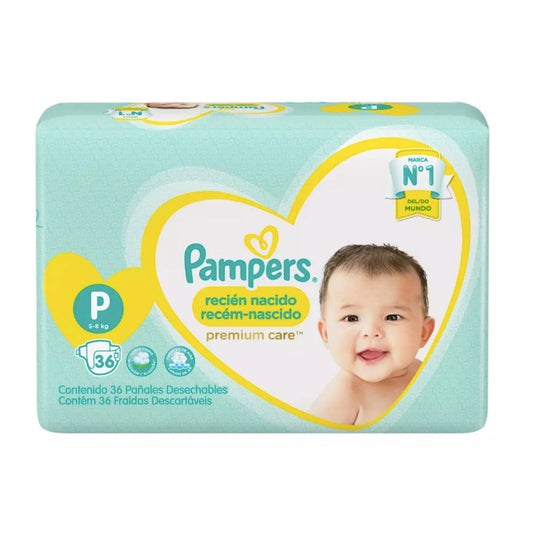 Pañal Pampers tamaño P 35 unidades