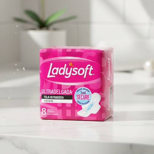 Toalla higiénica Ladysoft Ultradelgada 8 unidades