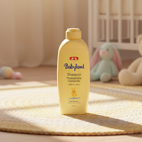 Shampoo Babyland Manzanilla Camomilla para Bebés y Niños 410 cc